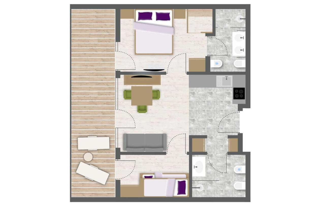 Aparthotel Panorama Living Dolomites Maranza Ngoại thất bức ảnh